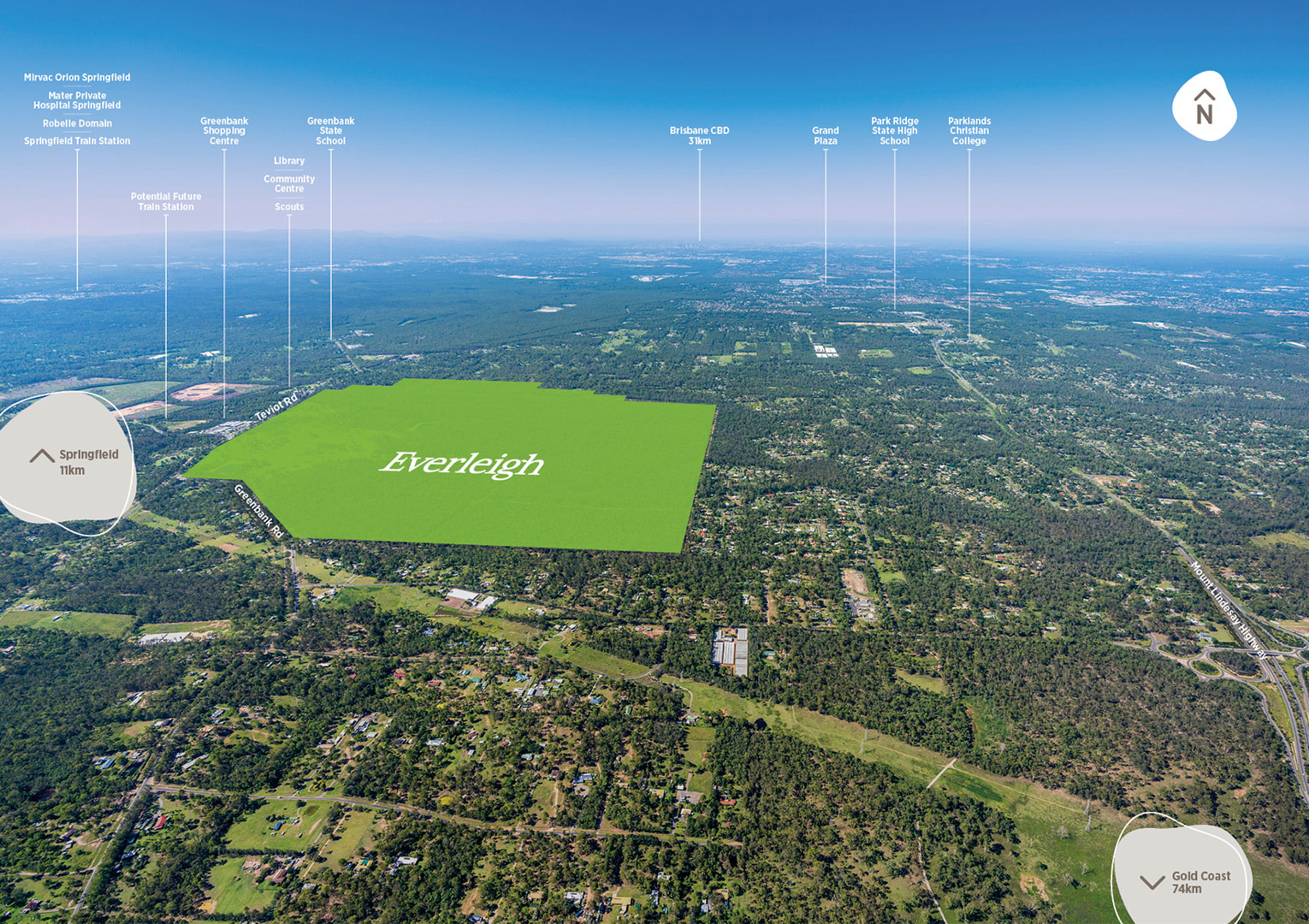 Greenbank Aerial Map